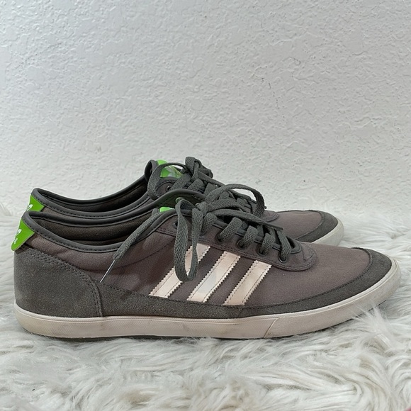 ADIDAS Grey/White Stripe Sneakers Size 13 - Picture 4 of 11